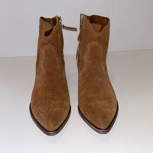 Dolce Vita suede ankle boot.  Brown suede.